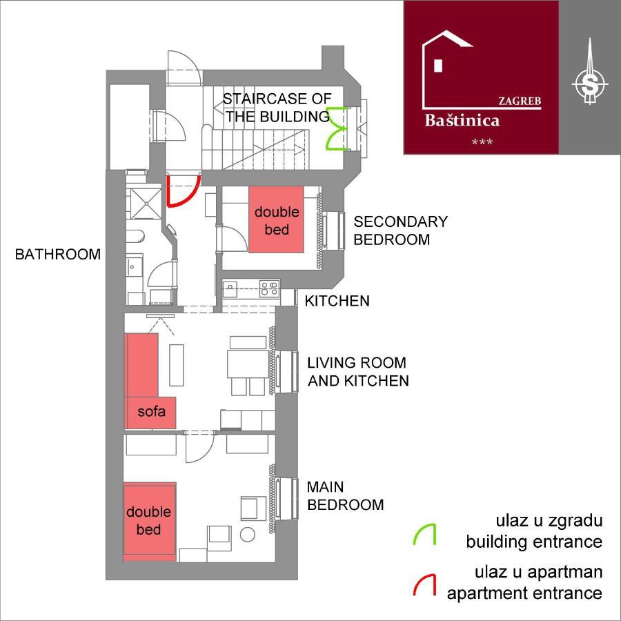 Bastinica Superior Apartment, Old Town In City Center Zagreb Exteriör bild